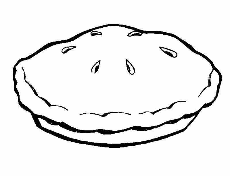 Apple Pie Coloring Page Coloring Home