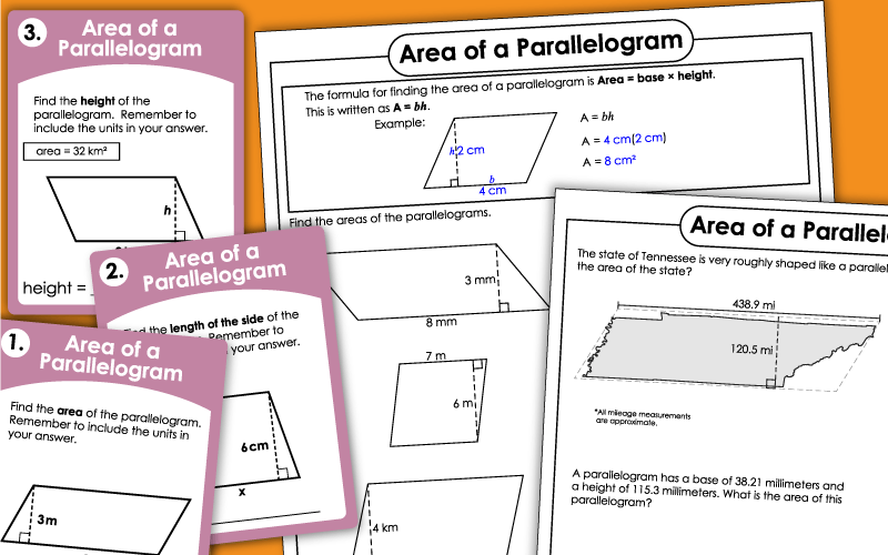 Areas Of Parallelograms Worksheets Worksheets Library