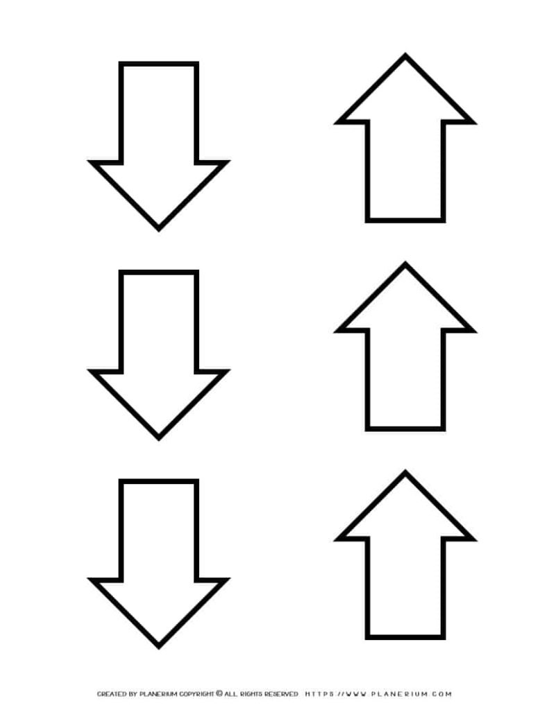 Arrow Template Six Arrows Planerium Fillable Form 2025