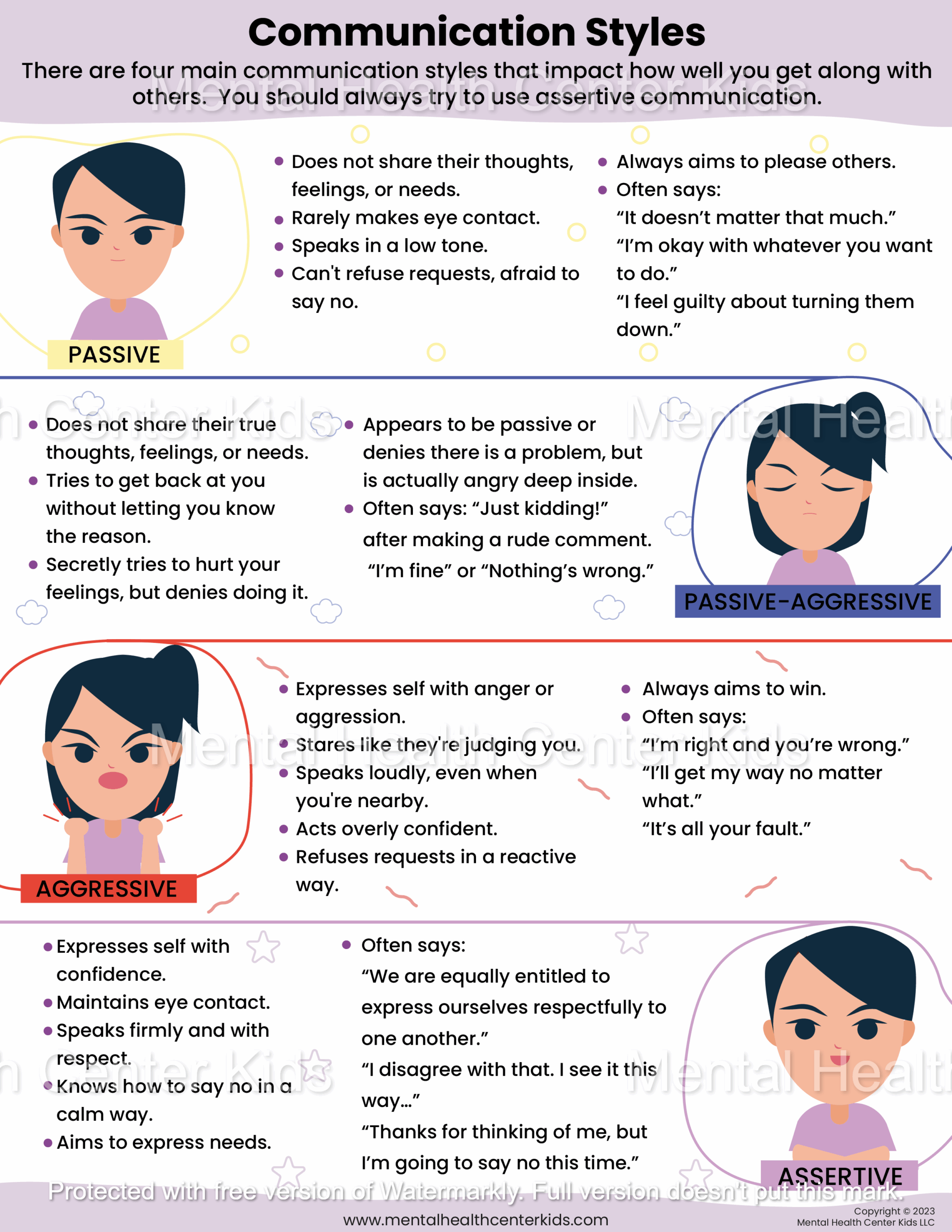 Assertiveness Skills Worksheets Library