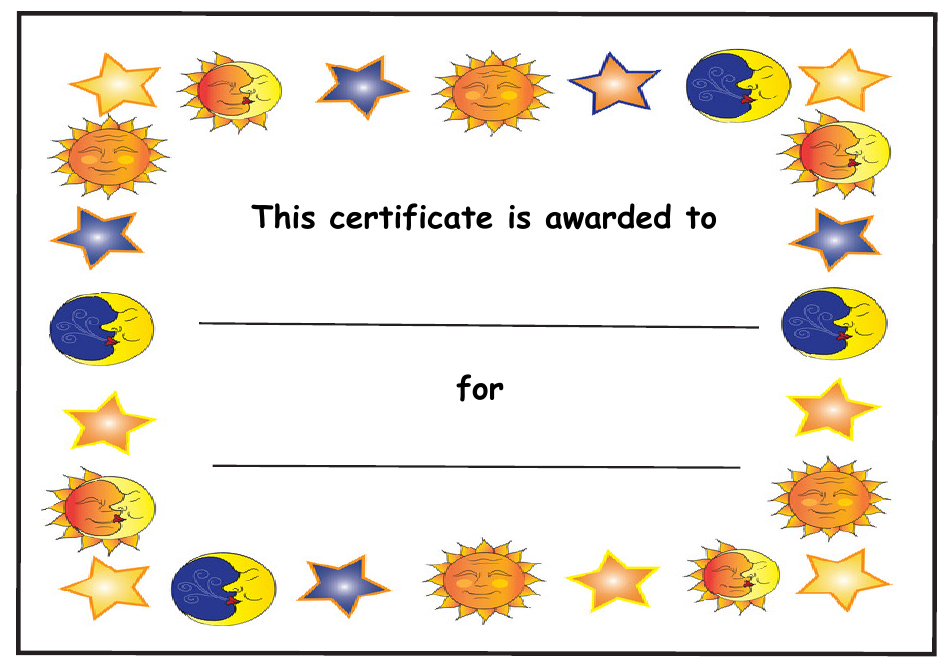 free printable awards template