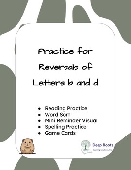 B D Reversal Worksheets By Deep Roots Learning Solutions Inc TPT