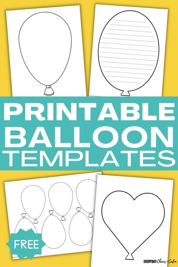 printable balloon template