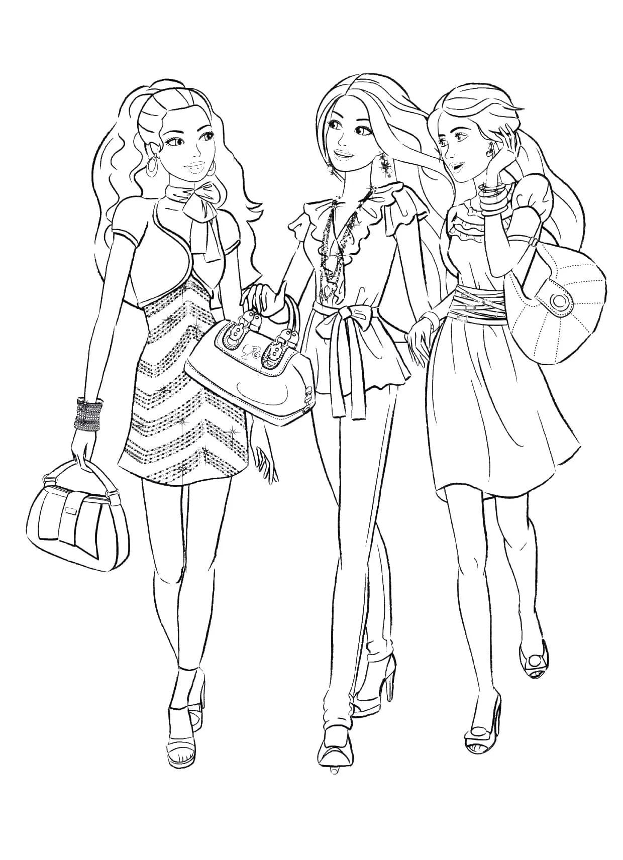 Fashion Barbie Coloring Pages