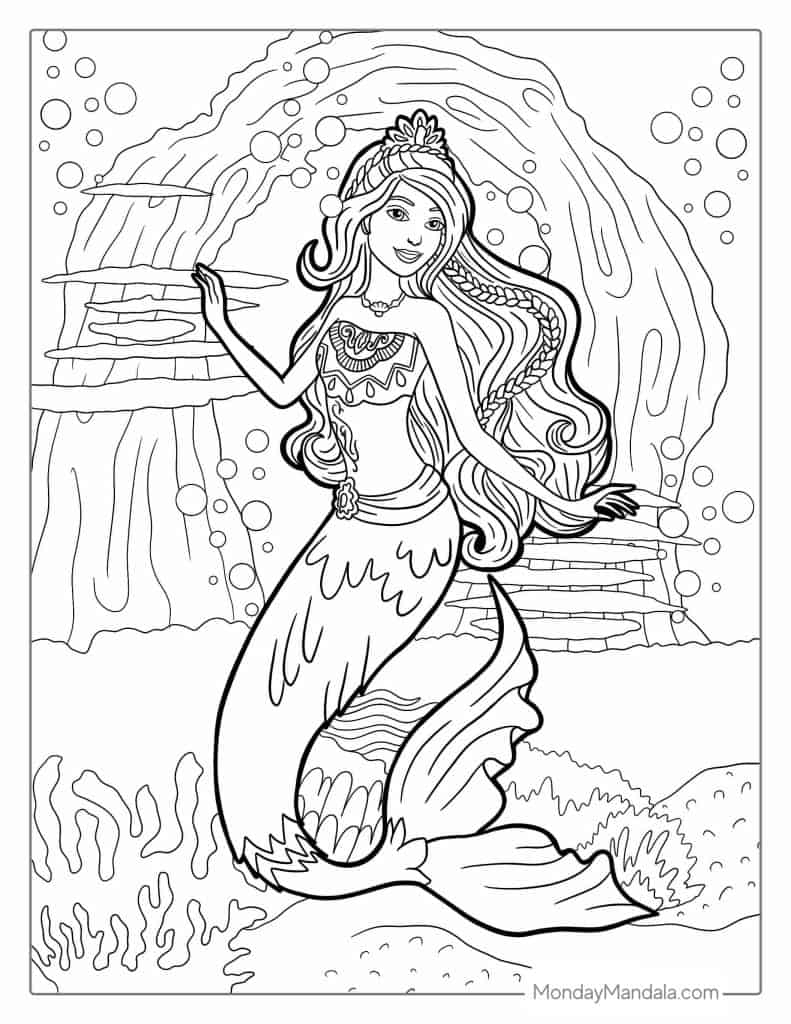 Print Barbie Coloring Pages