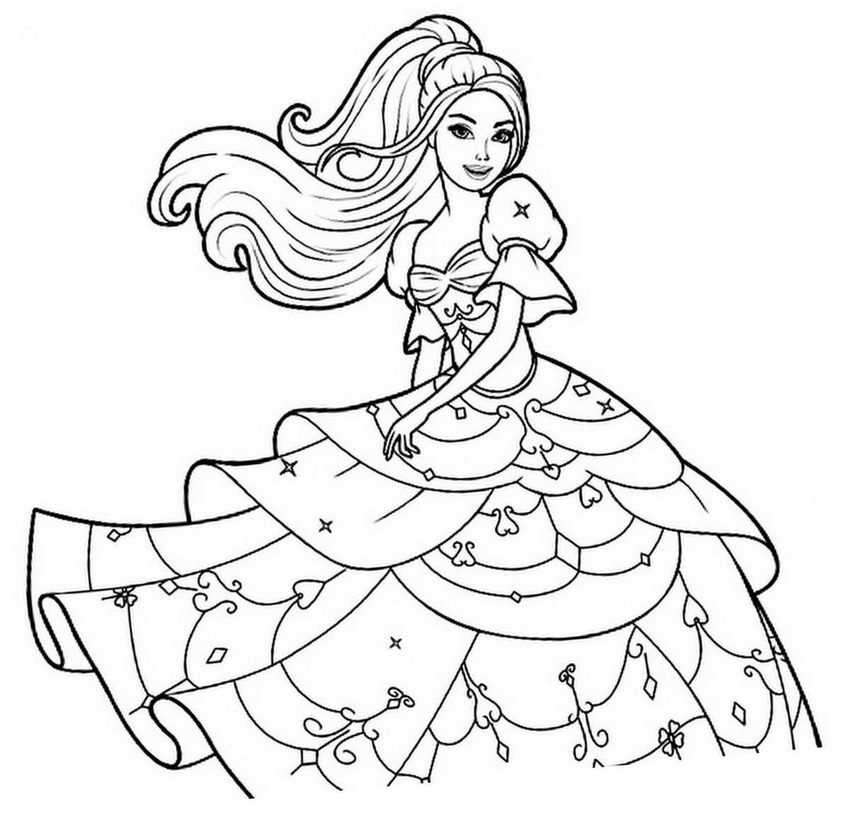 Free Barbie Coloring Pages Printable