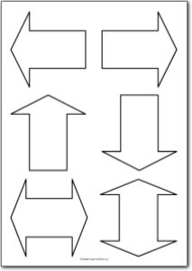 Basic Arrow Shapes Free Printables Free Printable Shape Templates