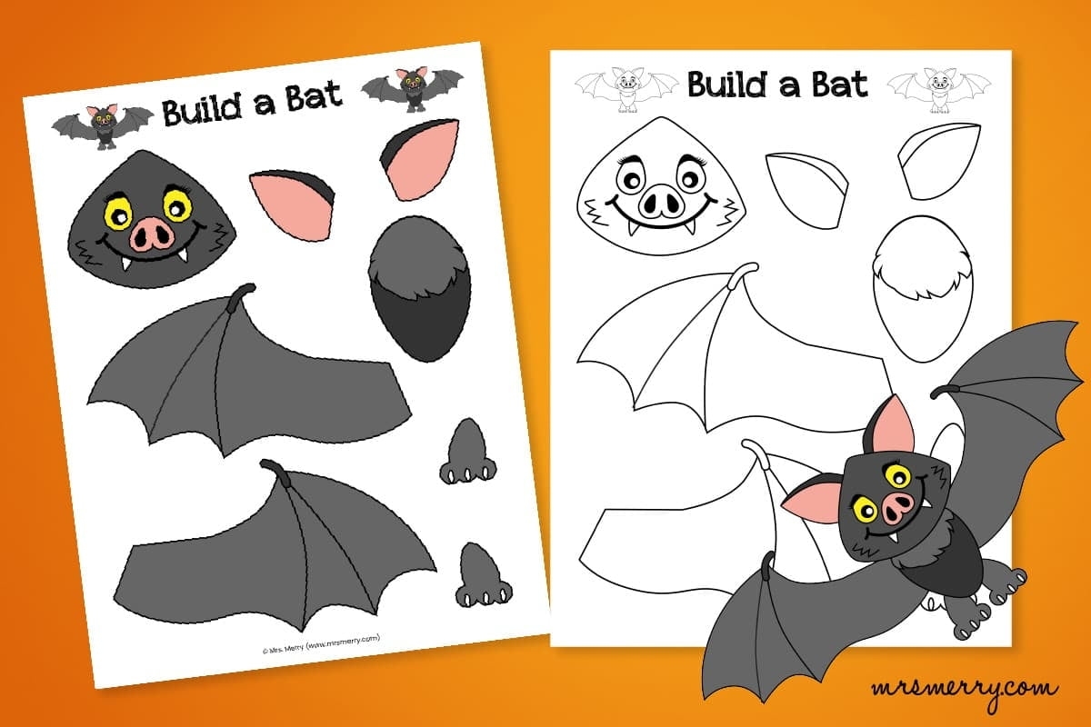 bat template free printable