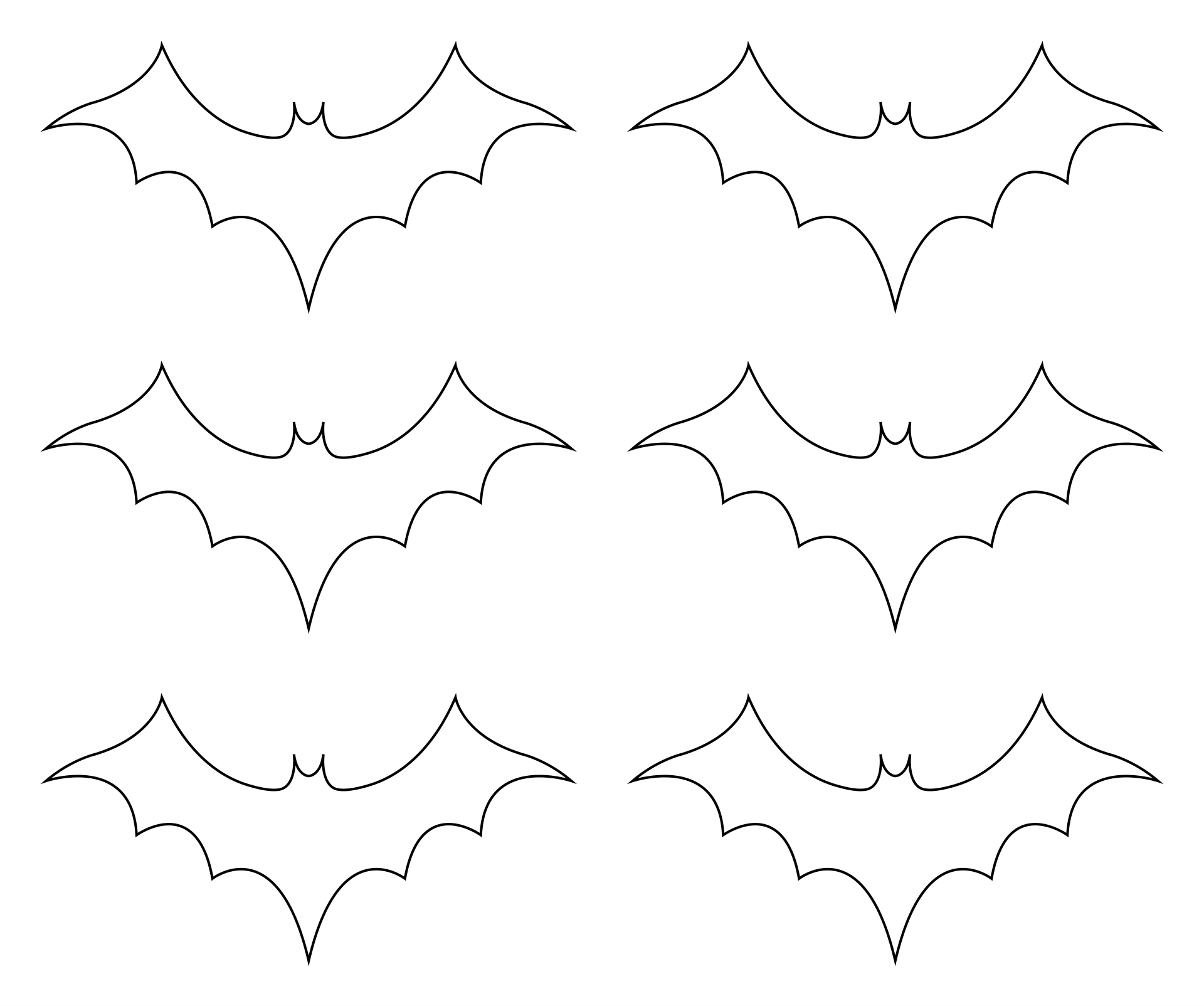 free printable bat cutouts