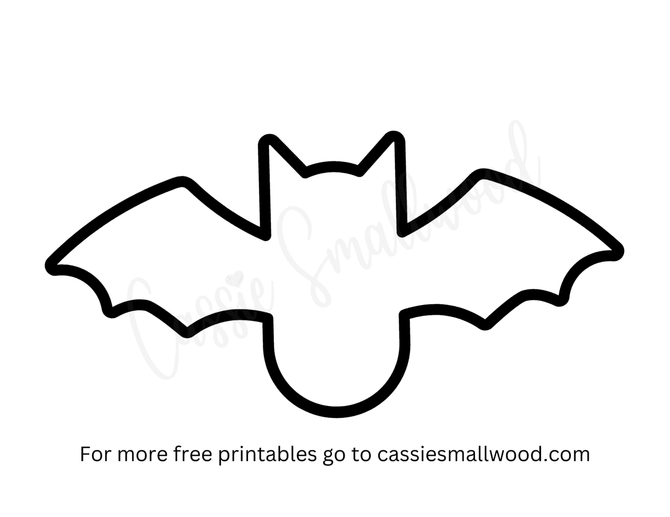 Bat Outline Printable