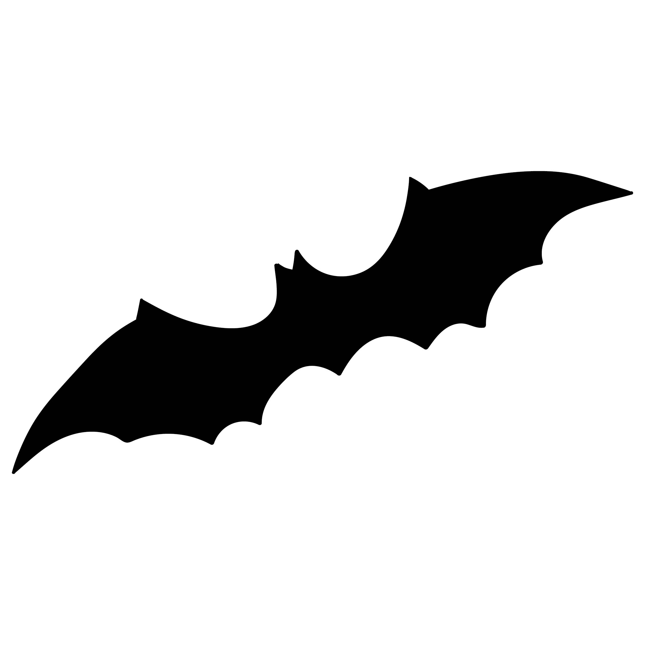 bat silhouette free printable