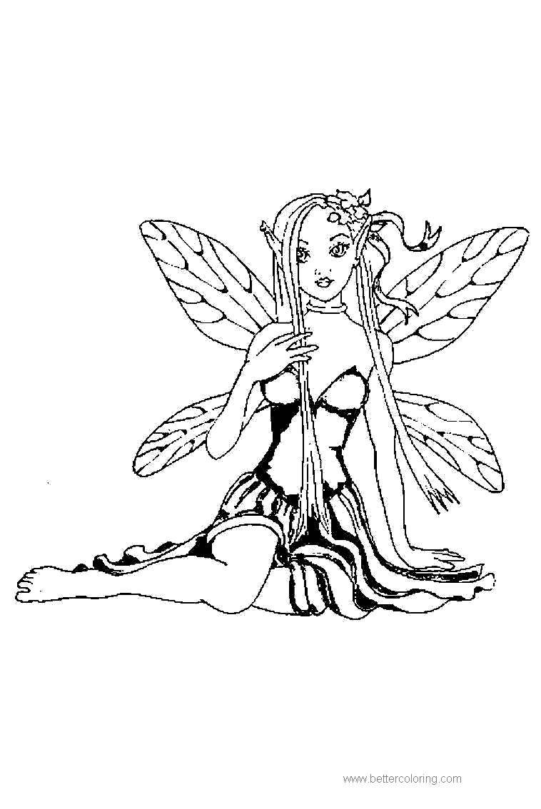 Beautiful Elves Coloring Pages Free Printable Coloring Pages