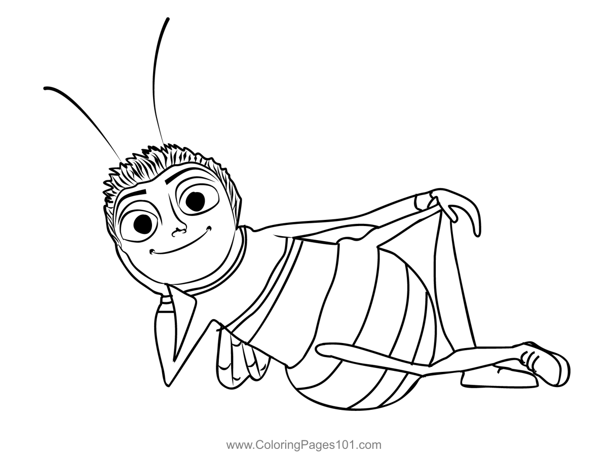 Bee Movie 3 Coloring Page For Kids Free Bee Movie Printable Coloring 