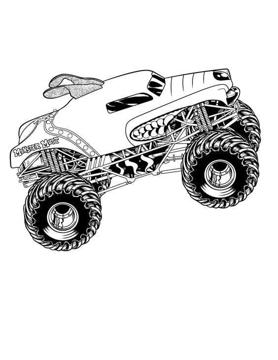 Best 6 Grave Digger Coloring Pages Paling Update