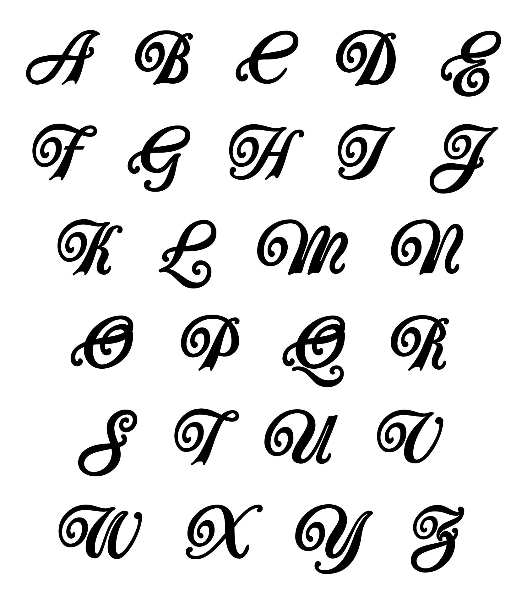 Best Fonts Alphabet Free Printable Pdf For Free At Printablee The 