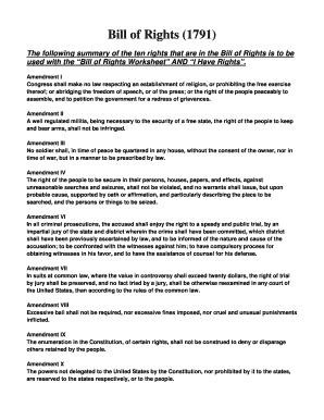 bill of rights worksheet answers pdf