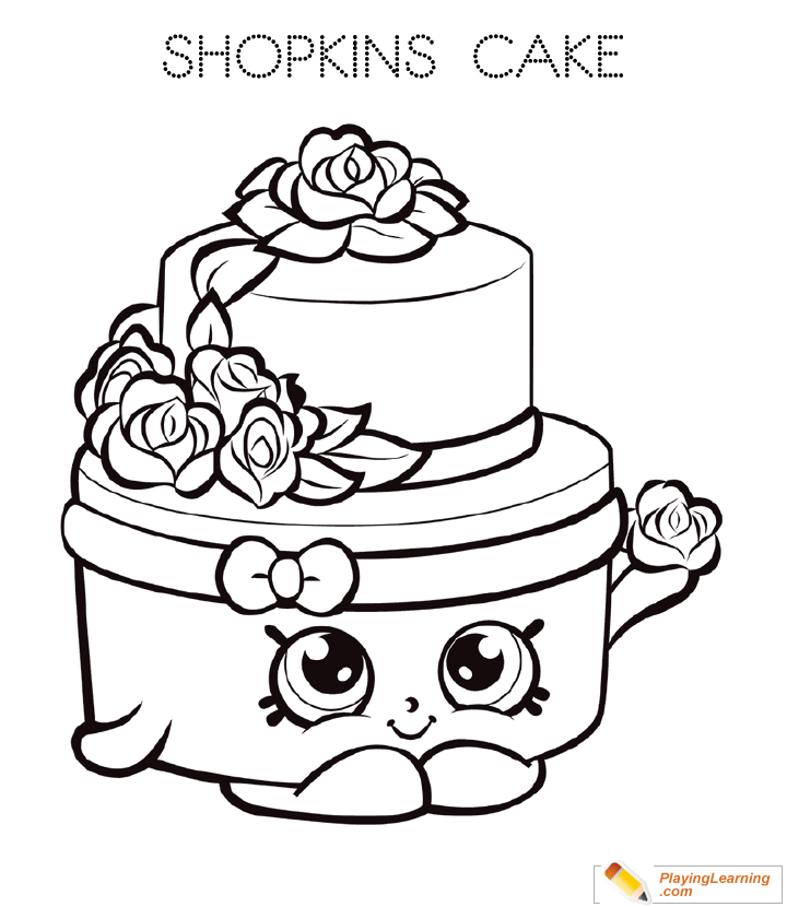 free birthday cake coloring page