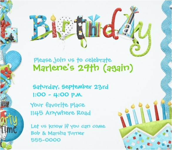 Birthday Invitation Templates Free Download BirthdayBuzz