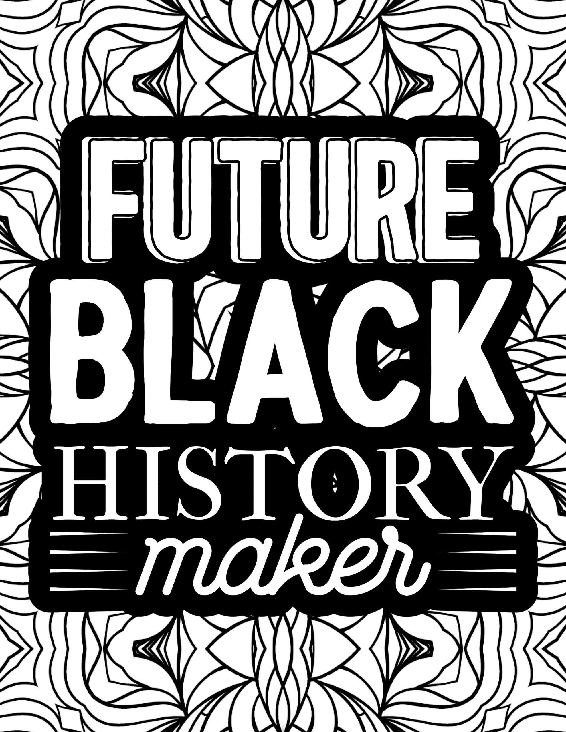 free coloring pages for black history month