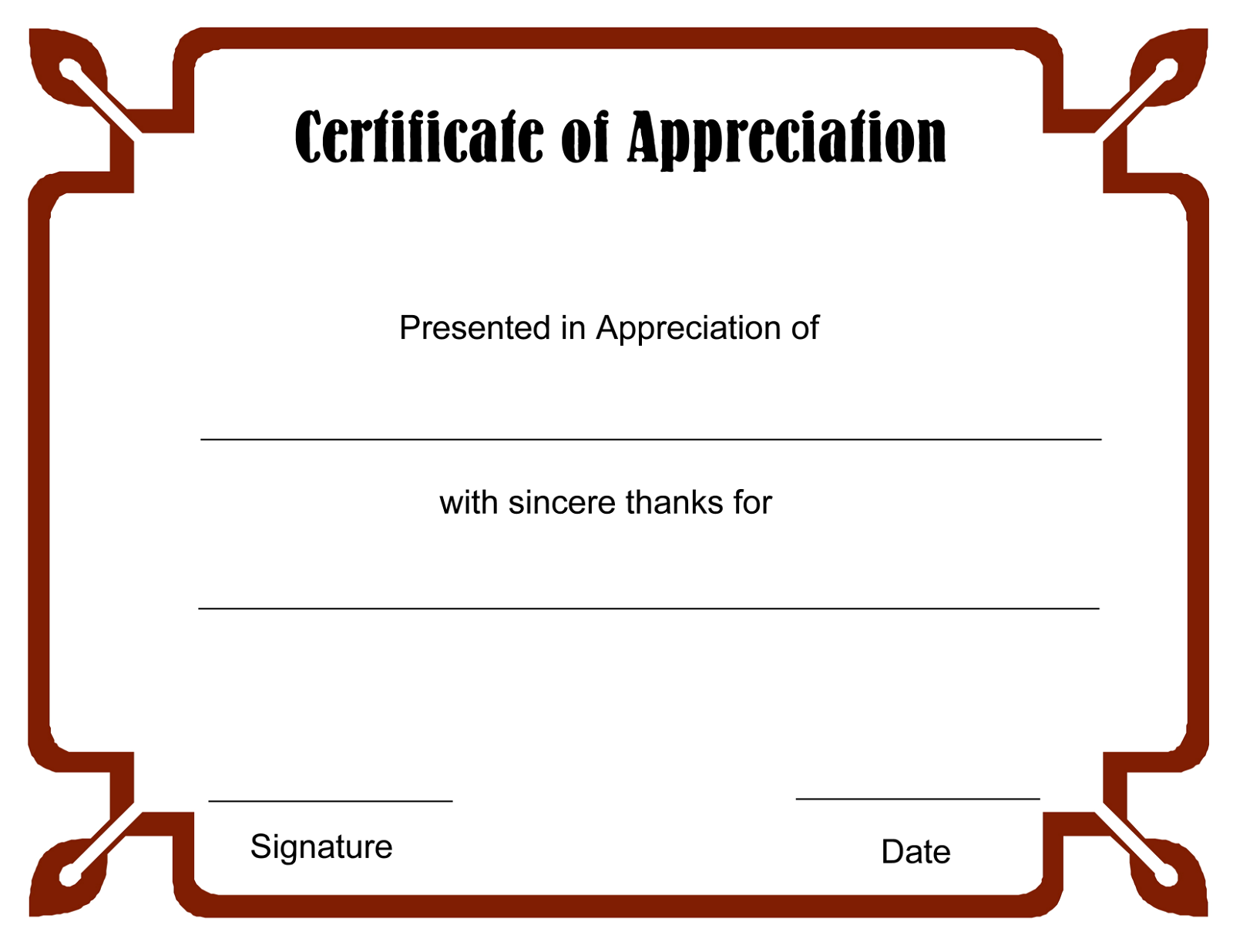 Blank Award Certificates Free Printable Free Printable Certificate