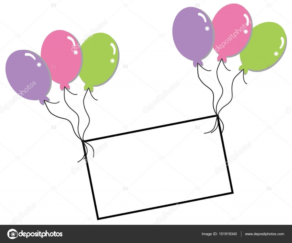 Blank Balloon Template Blank Balloon Template Stock Vector