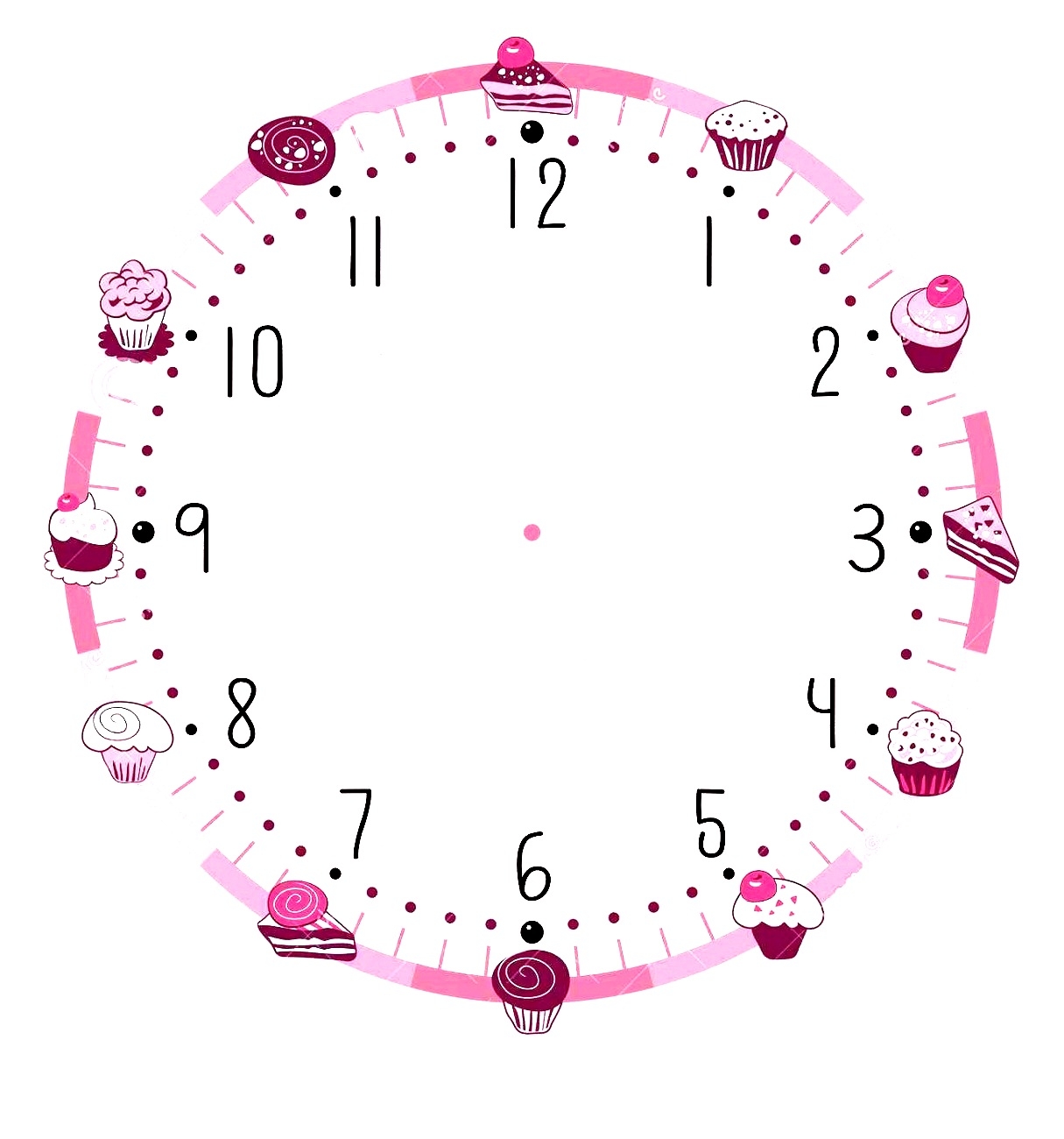 Blank Clock Template Printable Activity Shelter