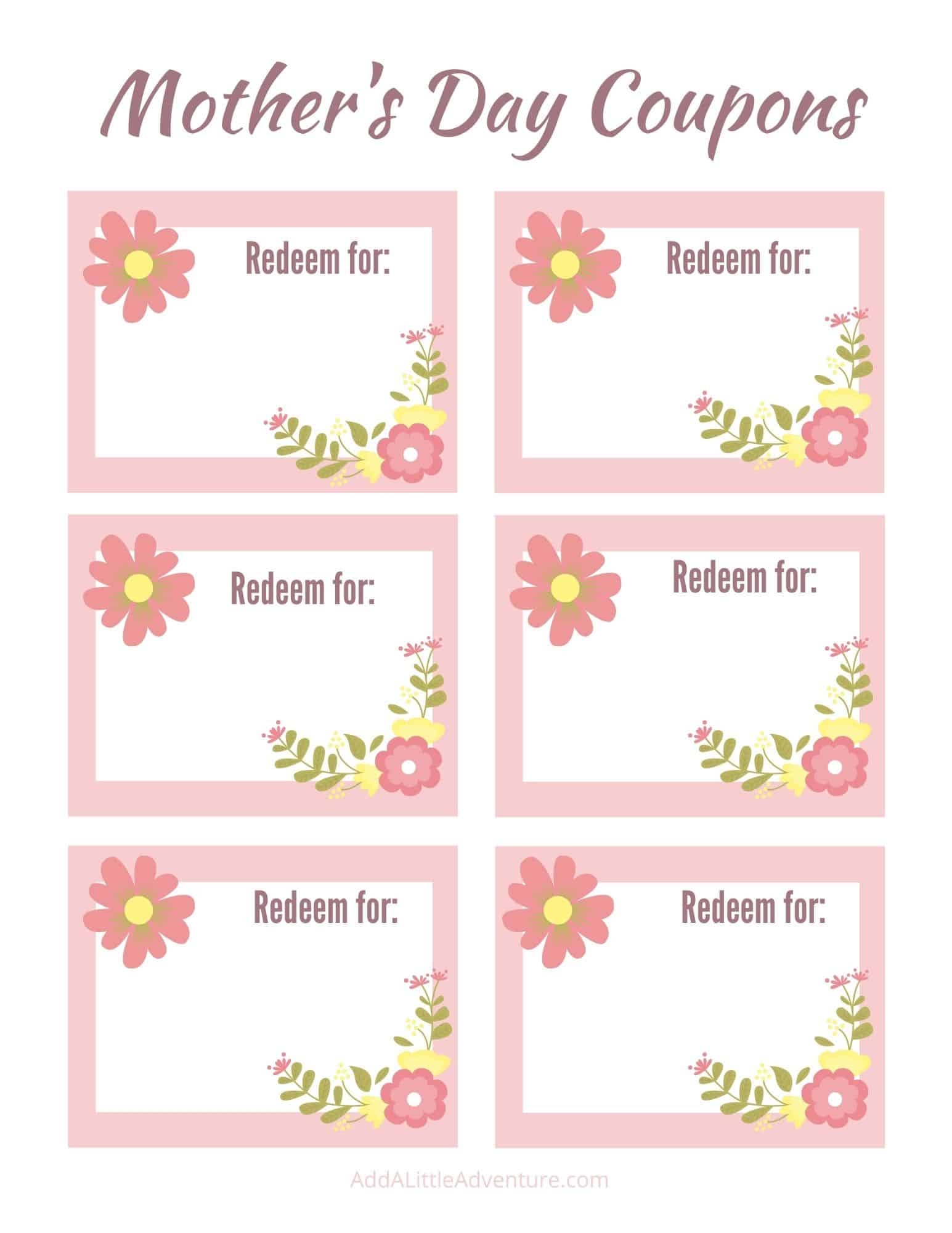 free blank coupon templates