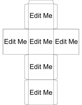 Blank Cube Template Editable By Live Love And Teach TpT