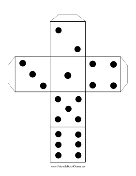 blank dice template printable