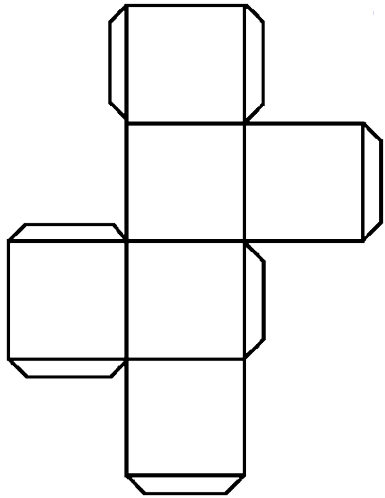 Blank Dice Template Printable ClipArt Best Printableblank