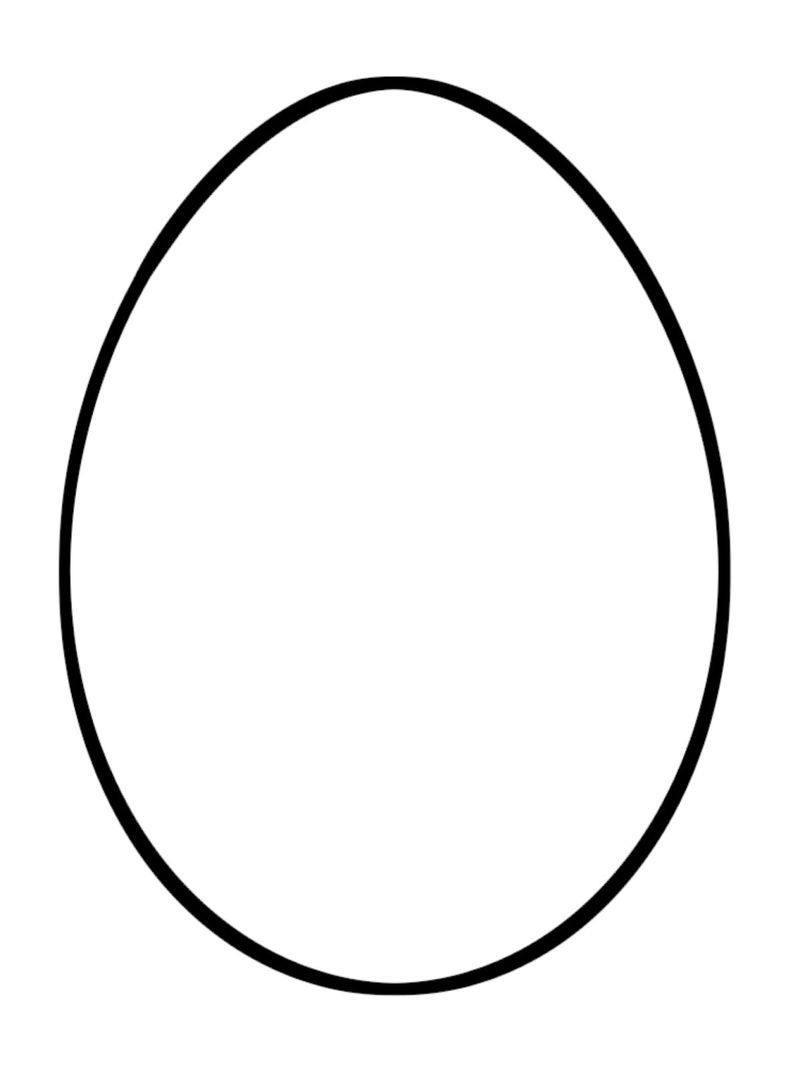a4 easter egg template printable