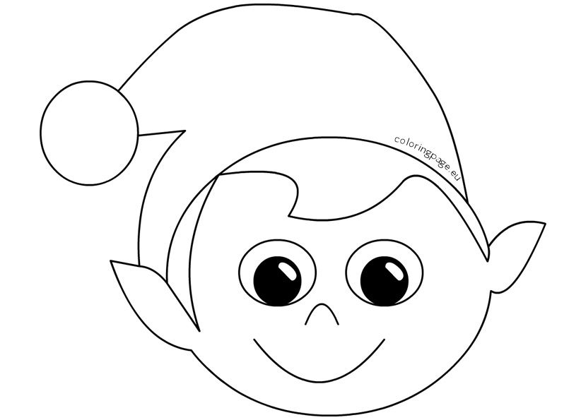 Blank Elf Face Template Social Calendar Templates