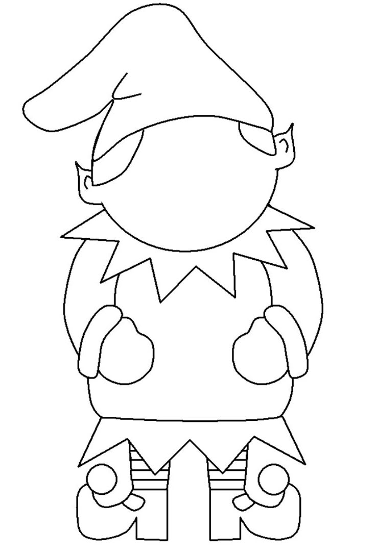 Blank Elf Face Template
