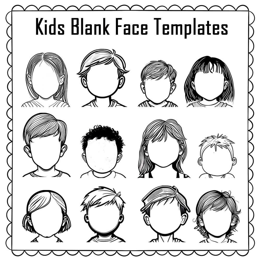 blank face templates free