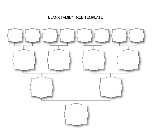 Blank Family Tree Chart 6 Free Excel Word Documents Download
