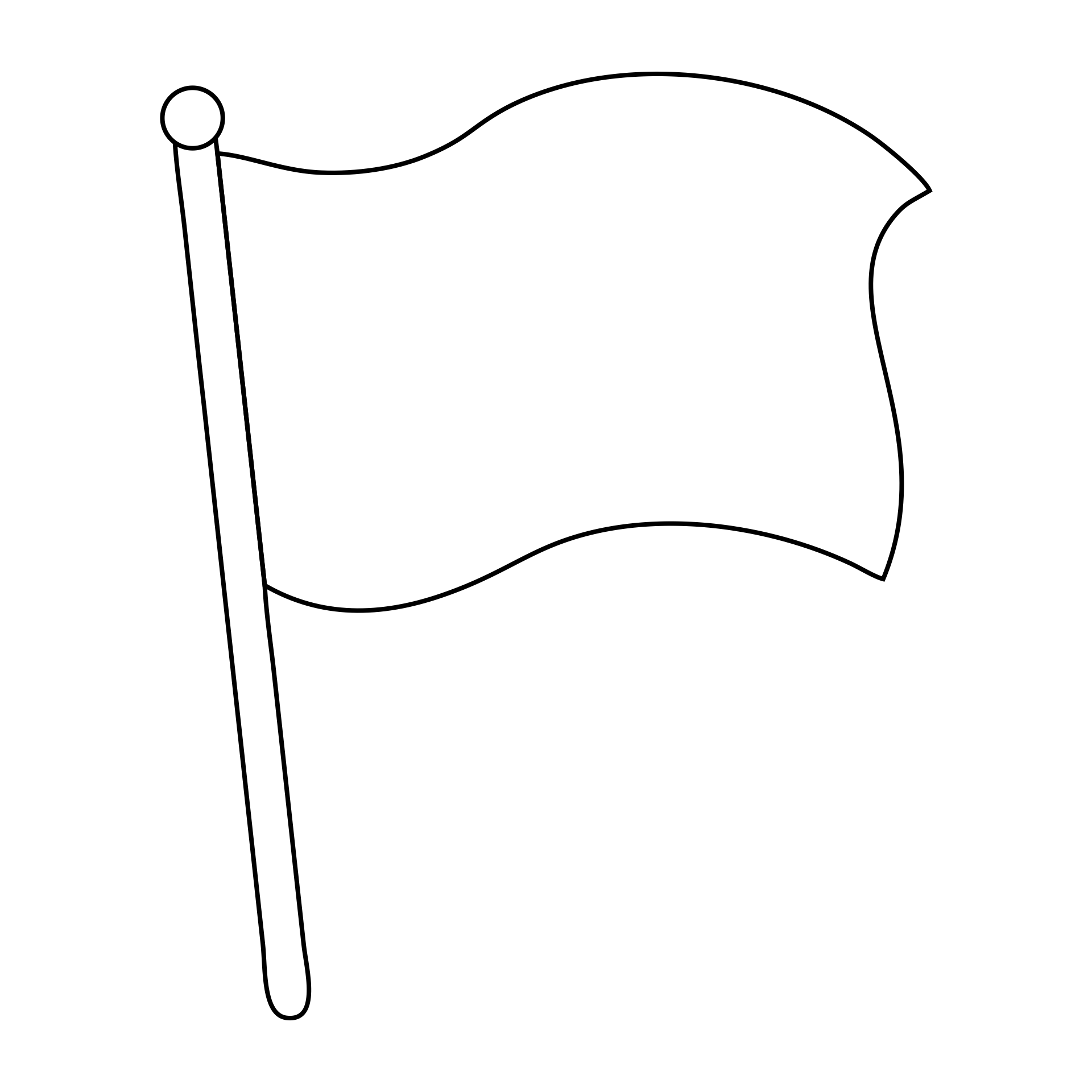 Blank Flag Template Martin Printable Calendars