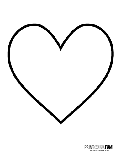 free heart images to print