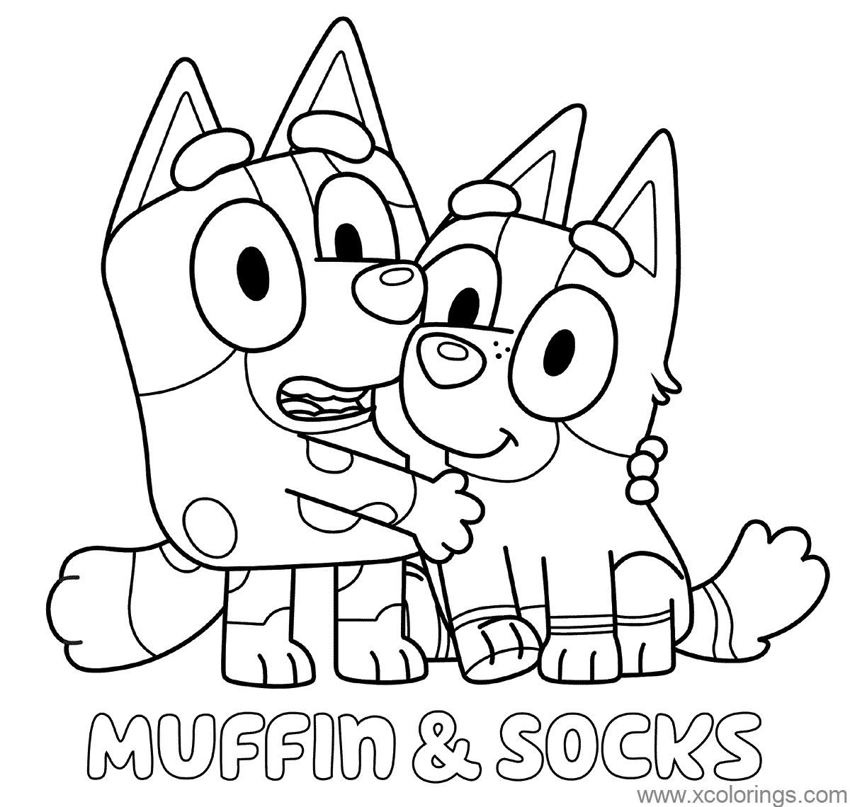 Print Bluey Coloring Pages