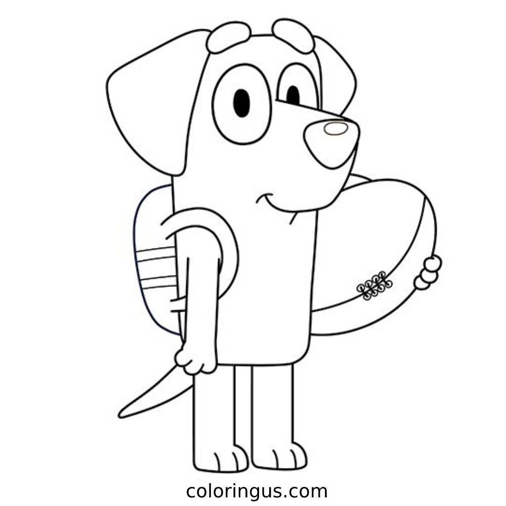 Bluey Coloring Pages Free Printable PDF 