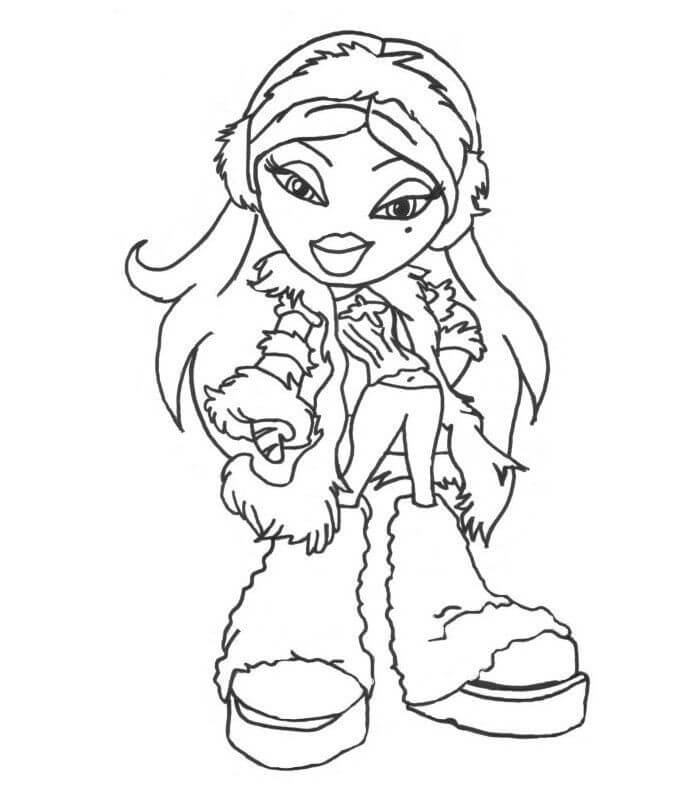 bratz coloring pages free