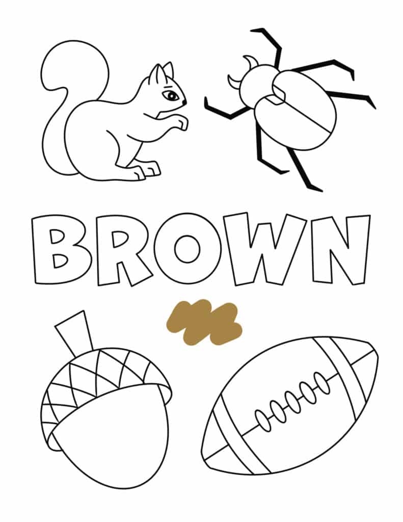 Brown Color Activities And Worksheets For Preschool The 