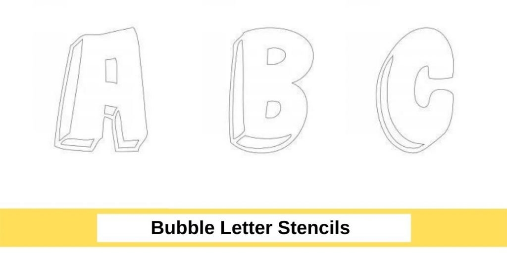 Bubble Letter Stencil Printable Free Pdf Infoupdate