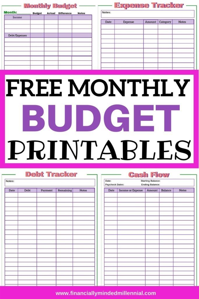 free budget binder templates