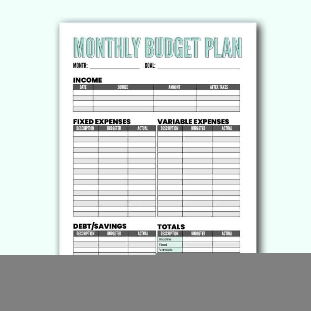 Budget Fill In Blank Worksheet Pdf Budgeting Worksheets