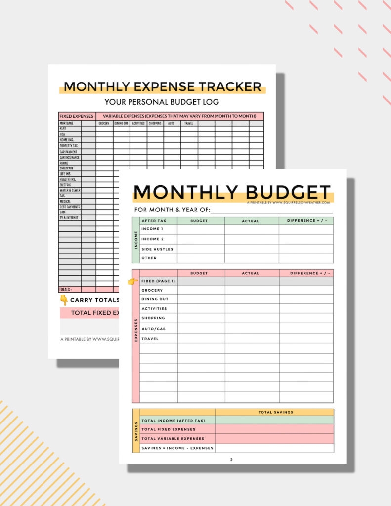 Budget Planner Printables