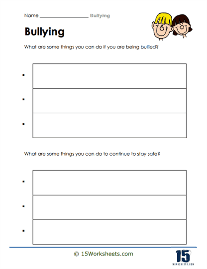 Bullying Worksheets 15 Worksheets Worksheets Library
