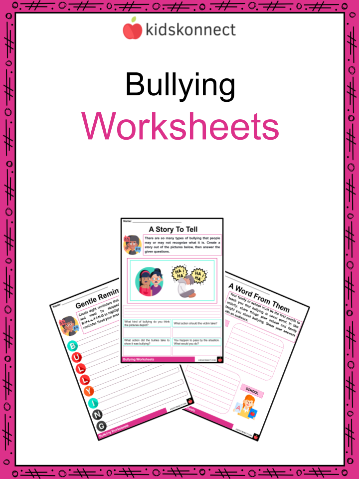 Bullying Worksheets Facts Definition Types Response Worksheets 