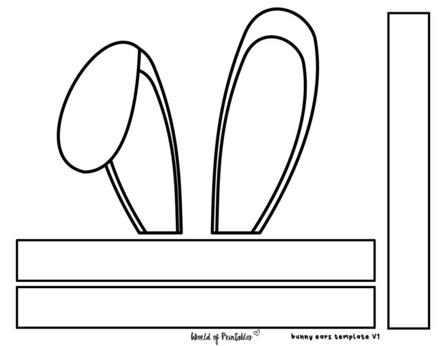 Bunny Ears Template Fun Easter Craft