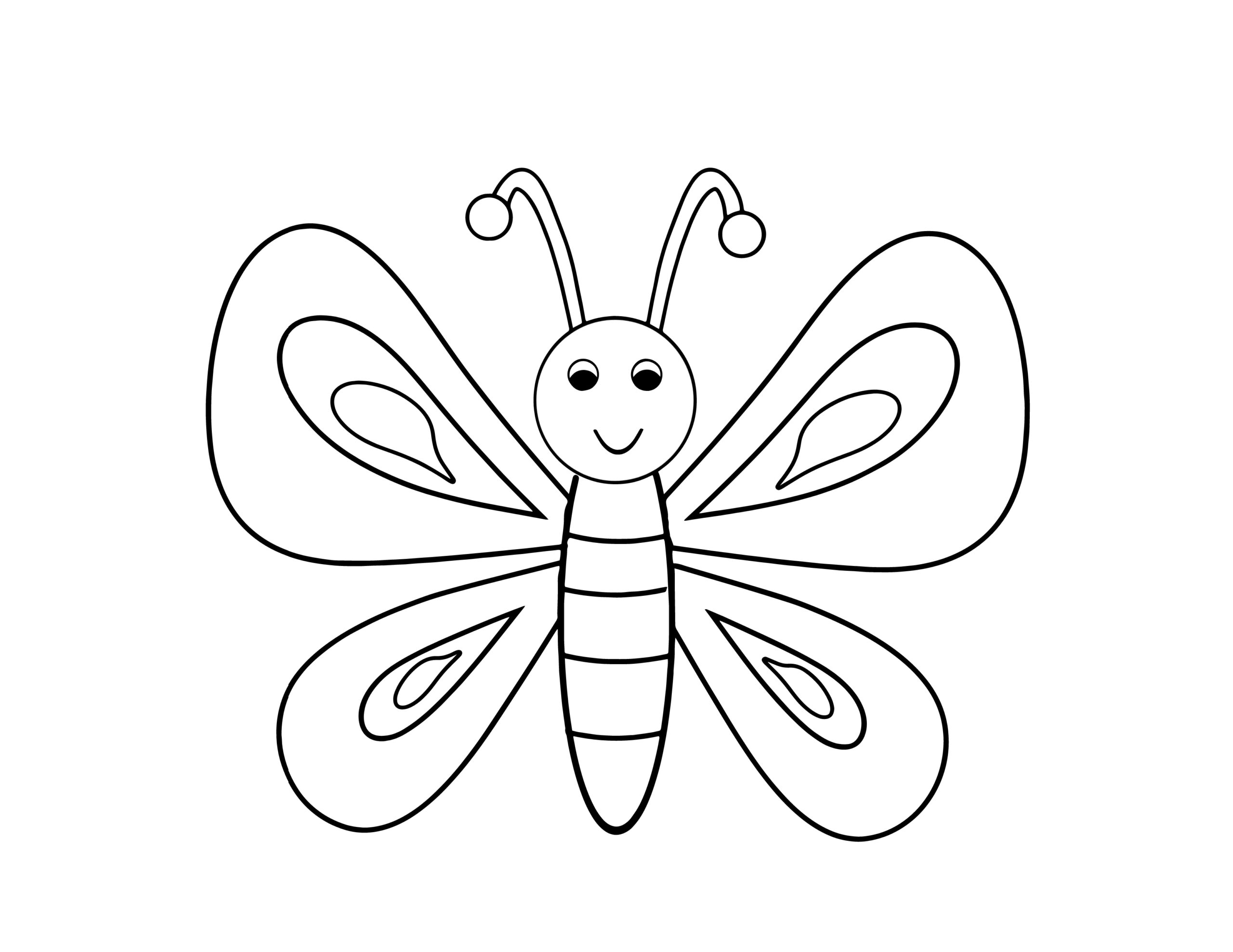 Butterfly Coloring Page For Kids Free Printable No YOU Need To