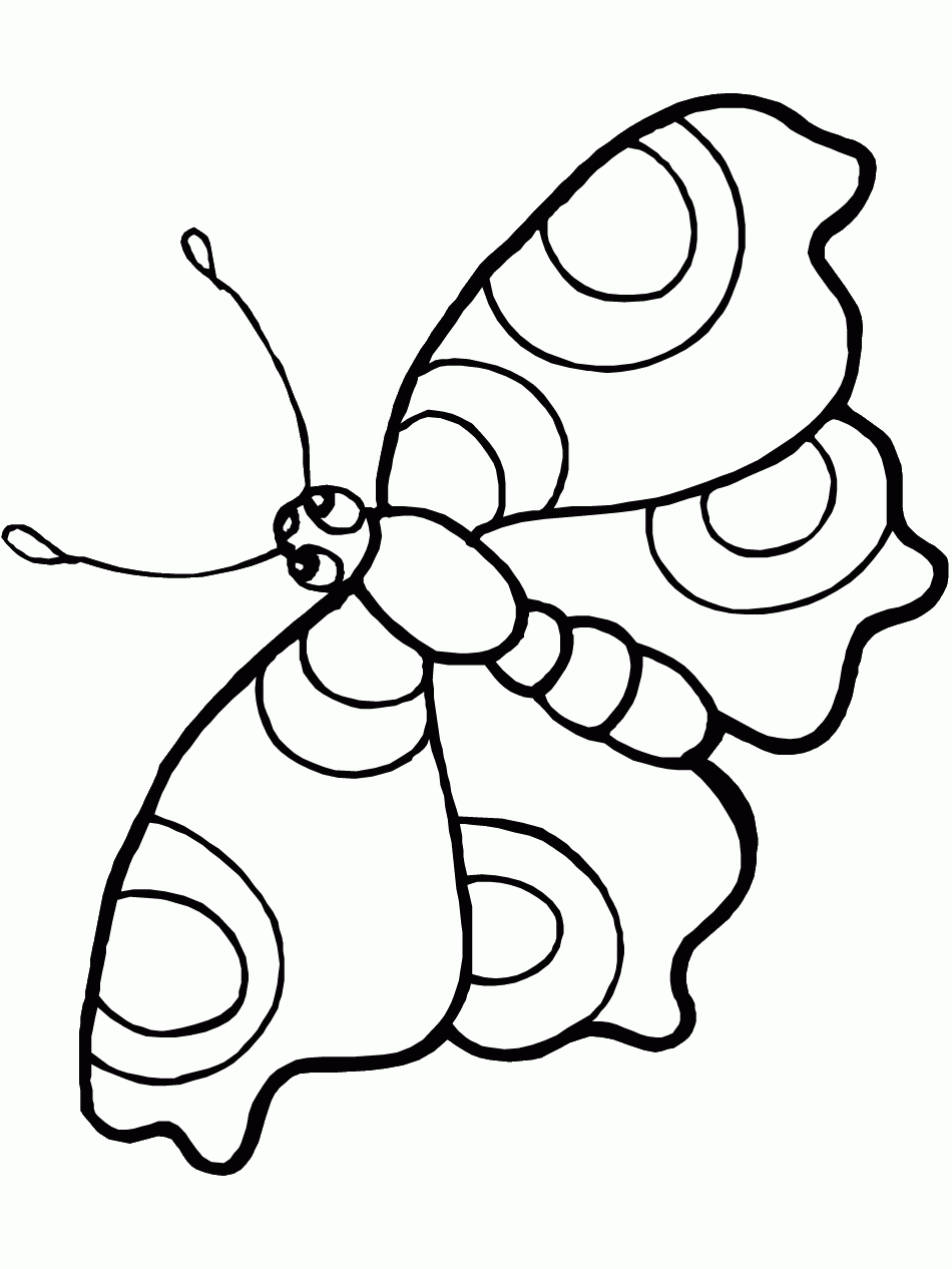butterfly coloring page free printable